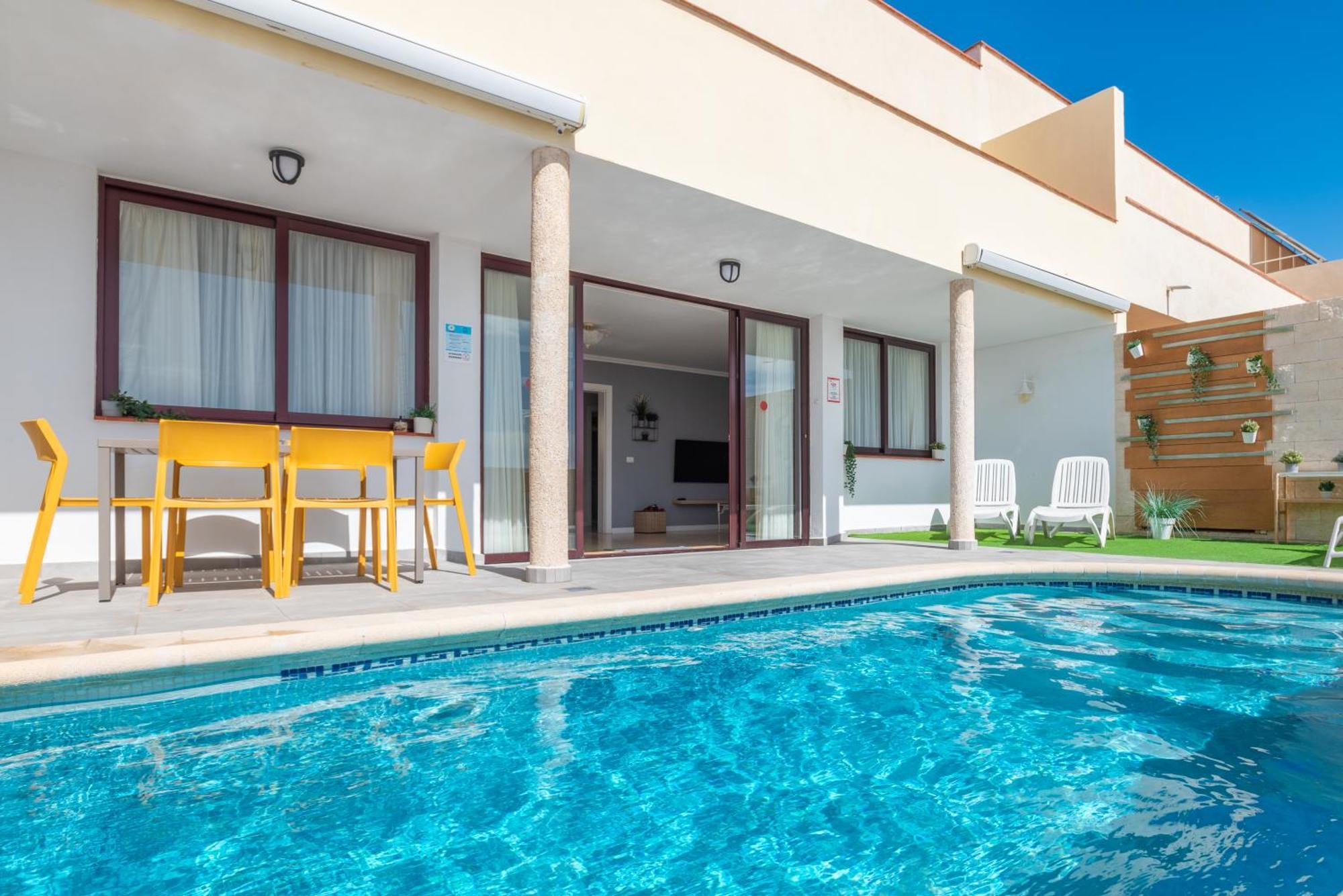 Casa Los Tejales With Climatized Private Pool El Medano  Exterior photo